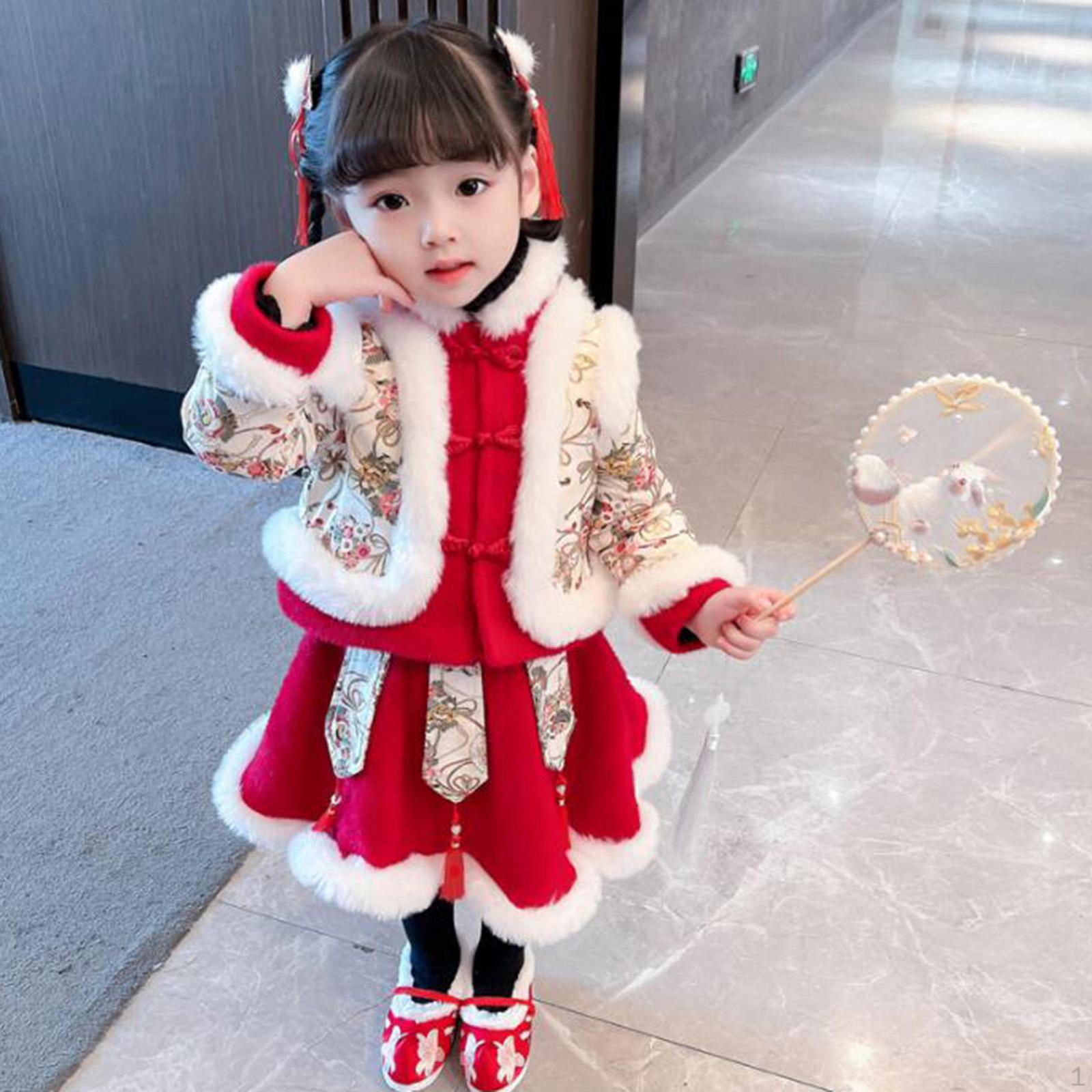 

Китайские девушки пальто и юбка зимняя одежда 110cm