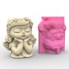 Cute Girl Pen Holder Silicone Mold Table Ornament Succulent Planter Flowerpot Molds Epoxy Resin Mold  Plaster Making