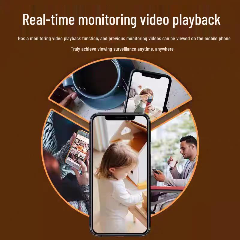 Compact Wireless Home Surveillance Camera with Mobile Connectivity and High-Definition Viewing, No Monitor or Plug-In Required