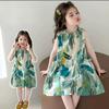 Girls Summer Dress Western Style Children's Princess Dress Baby Girl Summer Sleeveless Vest Dress