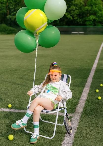 Folieballon Tennisbold Til Tennis Fan Kamp Sport Fødselsdag 35Cm