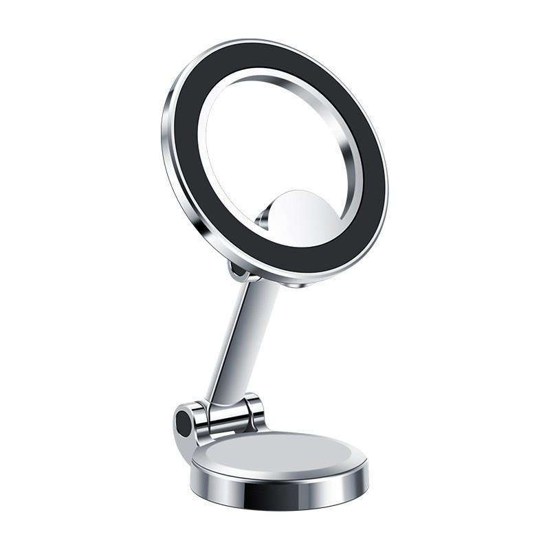 Suport Magnetic Multifuncțional din Aliaj de Zinc pentru Telefon Auto - Pliabil și Adeziv pentru Bord