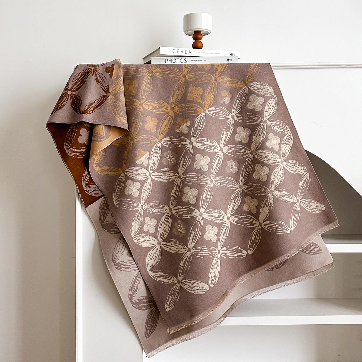 

Fashion Warm Poncho Imitaion Cashmere Winter Women Scarves Shawl Wraps Female Thick Pashmina Blanket Bufanda Echarpe Scraf