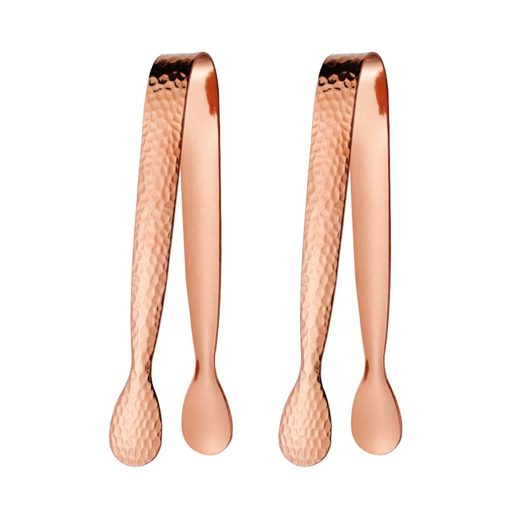 Pakke med 2 Mini Isbiterklyper i Rustfritt Stål Sukkerklyper For Selskaper og Daglig Bruk på Kjøkken eller Bar Isbøtte