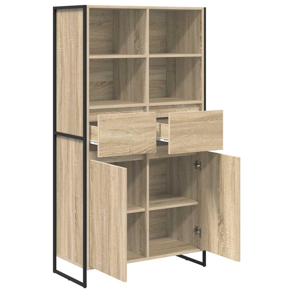 Sideboard 2 pcs Sonoma 81 x 36 x 150.5 cm engineered wood