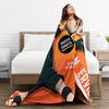 Haikyuu Japanese Anime Flannel Blankets Hinata Shoyo Customized Throw Blanket for  Sofa Bedding Lounge 125*100cm Quilt,
