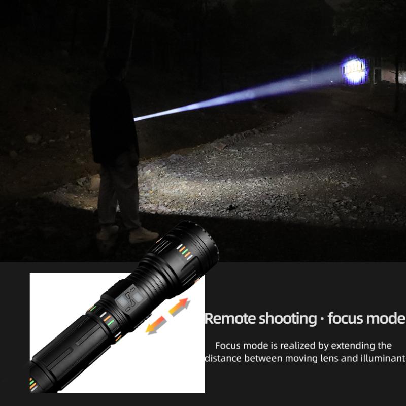 New Upgrade G600 High Power Led Flashlights Super Bright Spotlight Flashlight Zoomable Outdoor Emergency Camping Torch