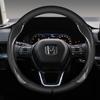 For Honda CR-V 2018 2022 2023 Car Accessory 15in, 38cm Carbon Fiber Car Steering Wheel Cover, PU Leather, Anti-Slip Suede