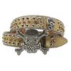 European and American Fashion Personality Trendy Crystal Rhinestone Belt Women Belt Men Inlaid Skeleton Accessories Belt Men