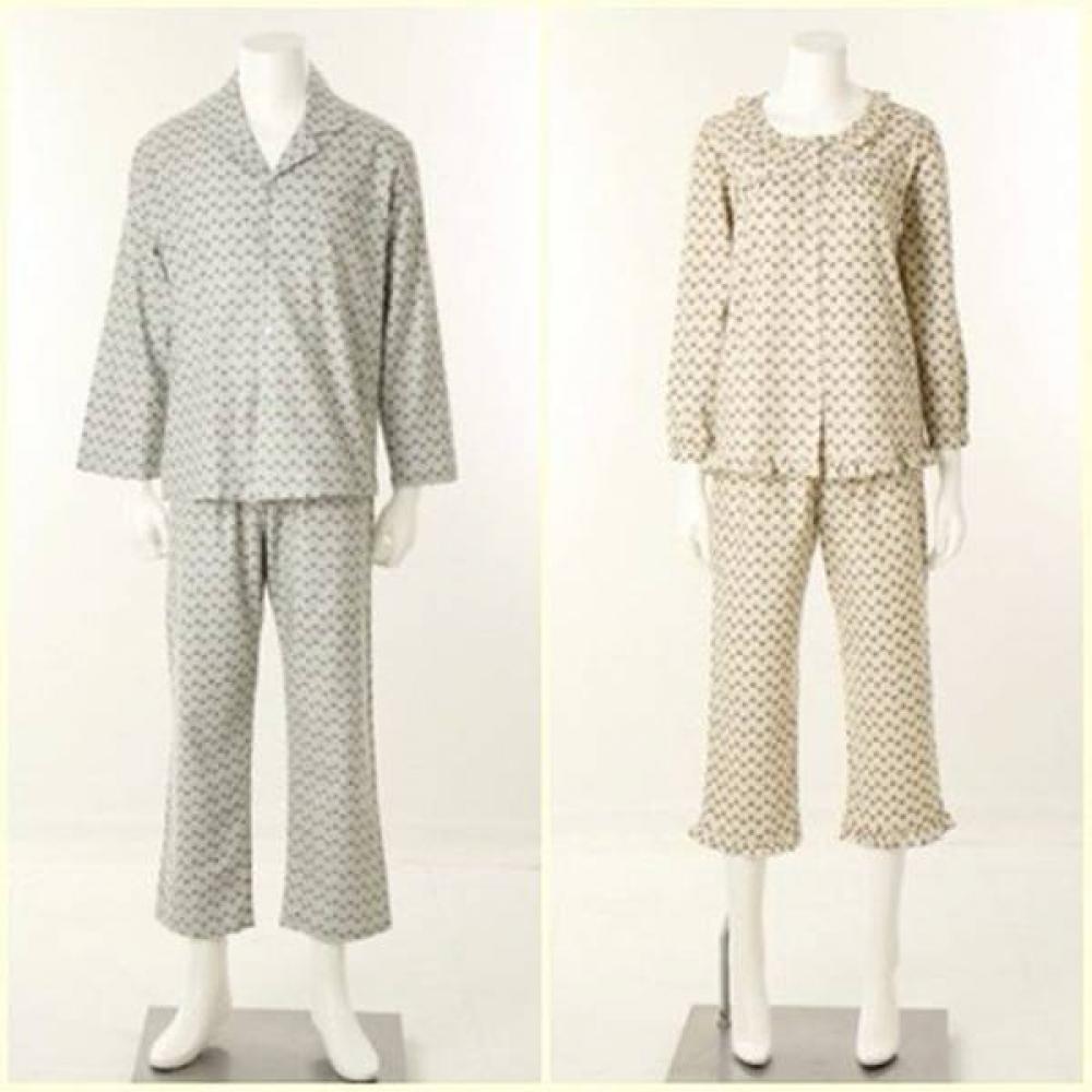 

Wacoal Fleece Twill Couple Pajama Set Wpa5487m Wpa5487w 100(XL)/110(XXL)