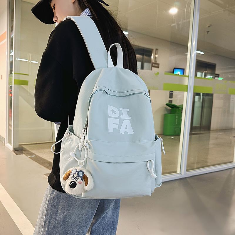 Campus Schoolbag Junior High School Student Backpack Unisex Large Capacity Travel Lightweight Backpack