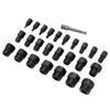 26Pcs Screw Extractor Set Multi Spline Guide Remover Tool for Rust Damaged Studs Bolts