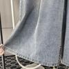 Plus Size Summer Denim Capris for Women, Lightweight Wide-Leg, High-Waist, Slimming Fit, Fits Up to 200 Jin.