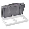2 Gang Socket Waterproof Box 86 Type Wall Switches Cover Dustproof Box Plastic Electrical Outlet Cover Easy to Install