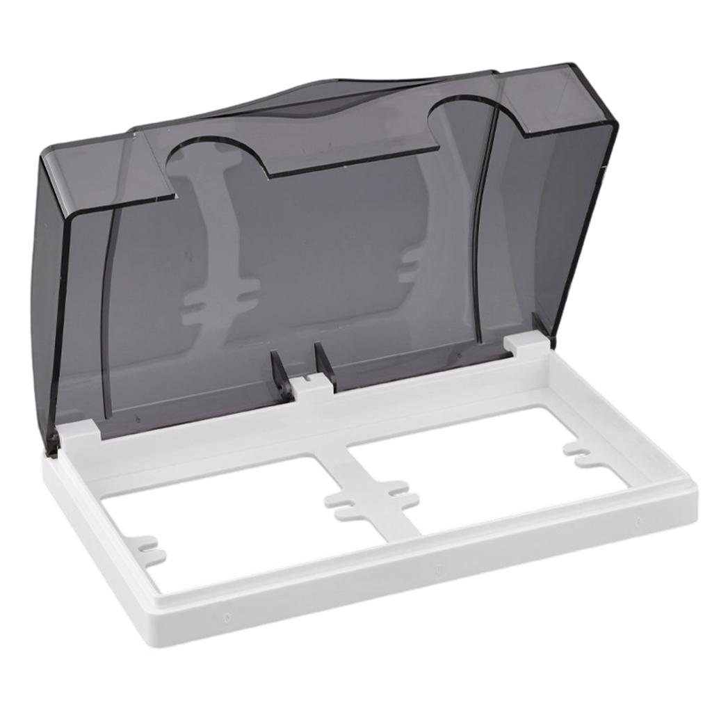 2 Gang Socket Waterproof Box 86 Type Wall Switches Cover Dustproof Box Plastic Electrical Outlet Cover Easy to Install