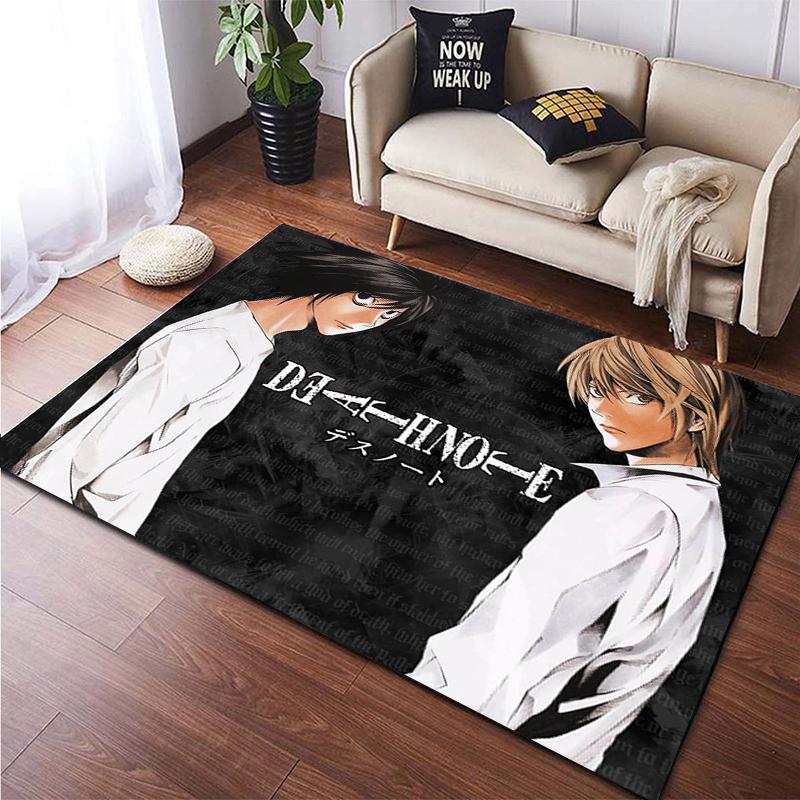 Death Note Gebied Tapijt Grote Tapijt Tapijt Voor Woonkamer Kid Slaapkamer Decoratie Kinderen Spelen Floor Mat Comic Anti-Slip