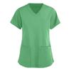 Women's Fashion V-Neck Short Sleeve Overalls With Pockets  Print Tops  Clothes