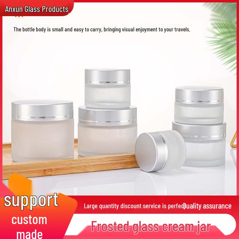 Kosmetikgläser aus Milchglas: 5g Maske, 30g Creme, 10g Augencreme Probeflaschen