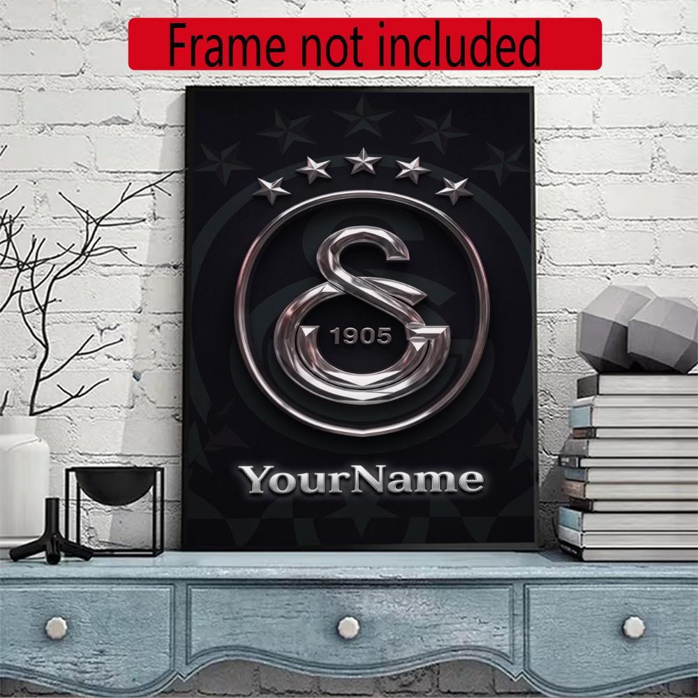 Galatasaray Customize Text Diamond Painting Round Diamond Mosaic Suitable For Beginners Diamond Painting Rhinestones Gift Frameless