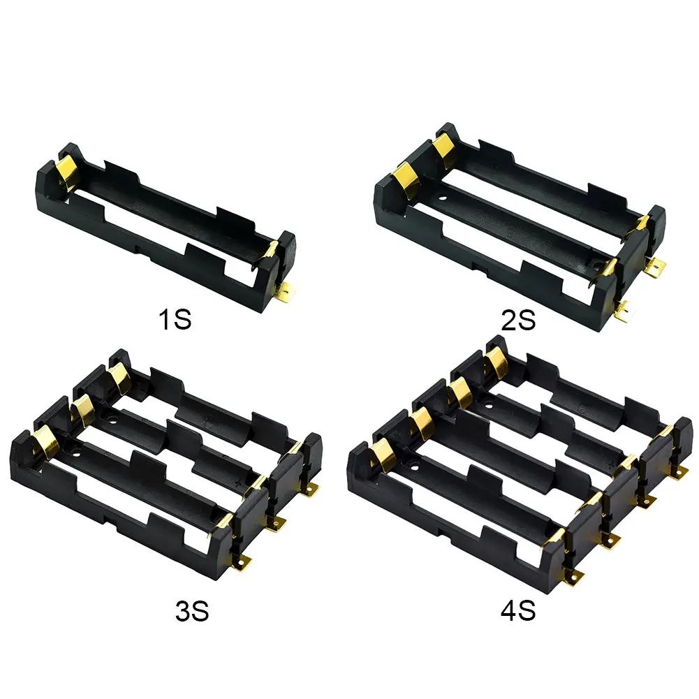 18650 SMT Battery Holder with Bronze Pins for Secure Rechargeable Battery Connection and Power Supply Design