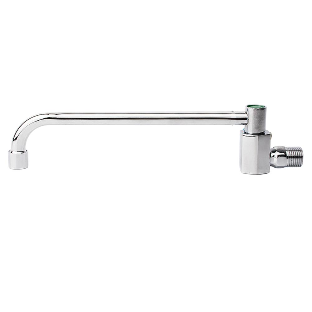 25cm Rotatable Faucet Copper Kitchen Swing Faucet Semi-automatic Faucet Pressure-resistant Rust-proof Single Handle