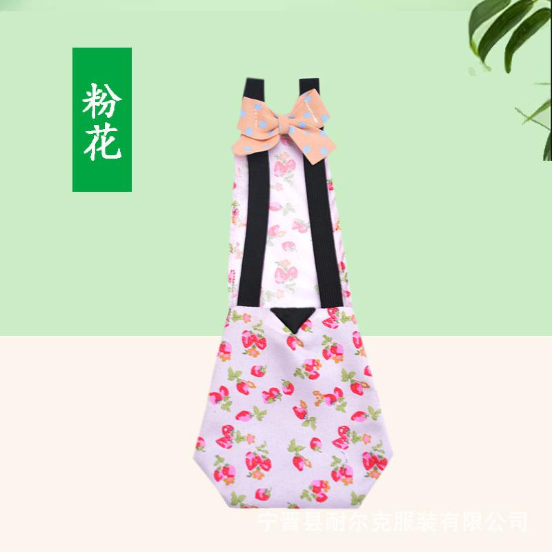 Tierwindeln Hühnerdruckmuster Schleife Kleidung Haustierbedarf Windeln Haustierzubehör Bettzeug & Streu Accesorios Mascotas