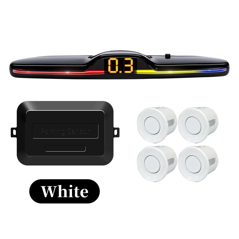 Parking Sensor For Car With Auto Parktronic Reverse LED Monitor 4 Sensors Radar Detector System 12V