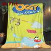 Oggy 2D Flat Pattern Flannel Blanket High Quality All Seasons Warmth and Comfort Perfect for Christmas Gifts.NMT0928128