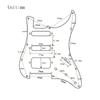 1Pcs Metal Guitar Pickguard SSH Guitar Pickguard Scratch Plate For ST SQ Style Electric Guitar