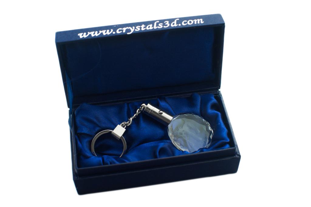 Pit Bull, American Pit Bull Terrier, Pitbull Terrier, APBT - Pendant with a Photo of a Dog, Crystal Key Ring In a Gift Box, a Unique Gift by Art-Dog