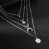 Neck Pendant Exquisite Stainless Silver Color Long Chain Necklace for Dating
