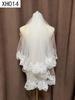 Double Layer Bridal Veil with Sequin Lace Trim