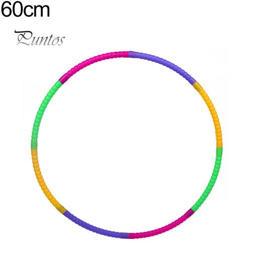 Detachable 50/60cm Colorful Plastic Hula Kids Children Fitness Sports Hoop Tool