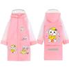 Jieguo Kids' Reflective Full-Body Raincoat with Backpack Cover