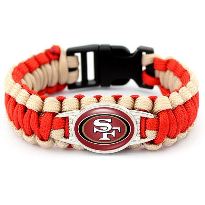 Handgeflochtenes NFL Paracord-Armband für Herren - 32 Teamoptionen für europäische & amerikanische Sportler