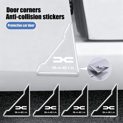 2Pcs Car Door Corner Protective Cover Anti-collision Stickers For Dacia Bigster Spring Duster Sandero Jogger Dokker Lodgy Mcv RS