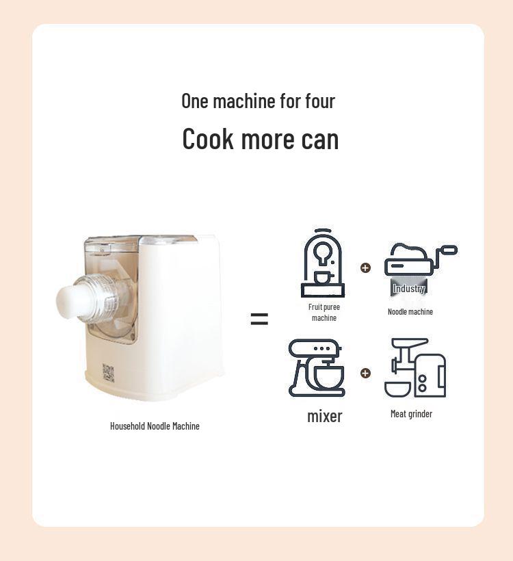 German Favorite: Automatic Multifunctional Noodle & Dumpling Dough Press and Mixer