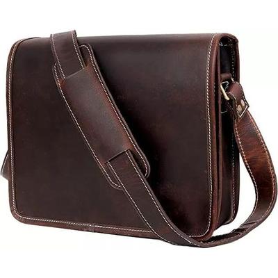 iPad Tablet Mens Genuine Leather Small Case Satchel Shoulder Passport Man Bag