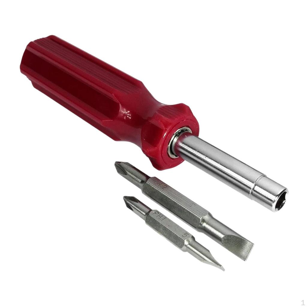 6 In 1 Multifunctional Screwdriver Kit ,Phillips Reversible Multi Bit Set
