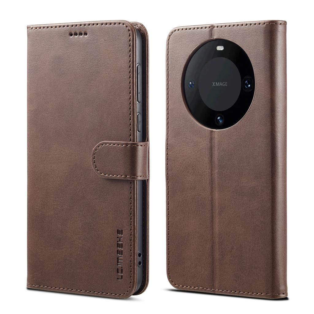 LC.IMEEKE For Huawei Mate 60 PU Leather Stand Wallet Phone Cover Magnetic Phone Case