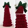 Layered Pleated Christmas Tree Ornament DIY Christmas Decor