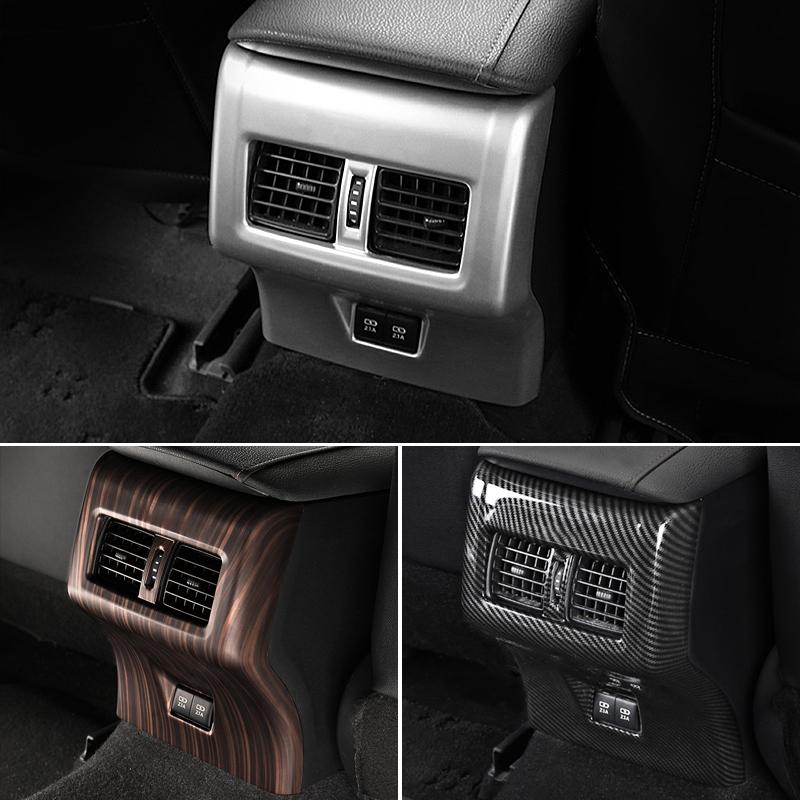For Toyota Camry XV70 2018- 2022 2023 Interior Armrest Rear Row Middle Anti Kick Cover USB Panel Trims Car