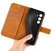 For Samsung Galaxy S23 FE Calf Texture Anti-fall Case PU Leather Wallet Stand Phone Cover
