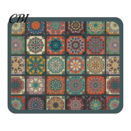 Tapis de séchage lavable en machine, Tapis de vaisselle bohème, Super absorbant en terre de diatomées, Égouttoir pour évier de cuisine, Antidérapant, Coloré, Ethnique, Isolation thermique