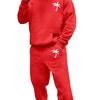 Completo da uomo taglie forti con felpa con cappuccio in velluto e pantaloni della tuta - 25 modelli, vestibilità ampia, abbigliamento sportivo casual da esterno