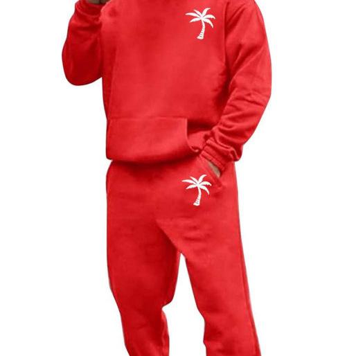 Completo da uomo taglie forti con felpa con cappuccio in velluto e pantaloni della tuta - 25 modelli, vestibilità ampia, abbigliamento sportivo casual da esterno