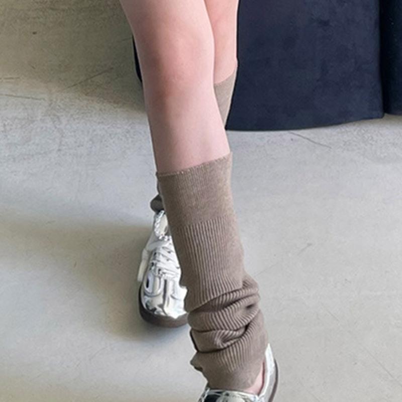 Womens Girls Lovely Leg Warmers Winter Knitted Leg Sleeves Goth Crochet Baggy Cuffs Ankle Heap Socks Tigh Highs Socks