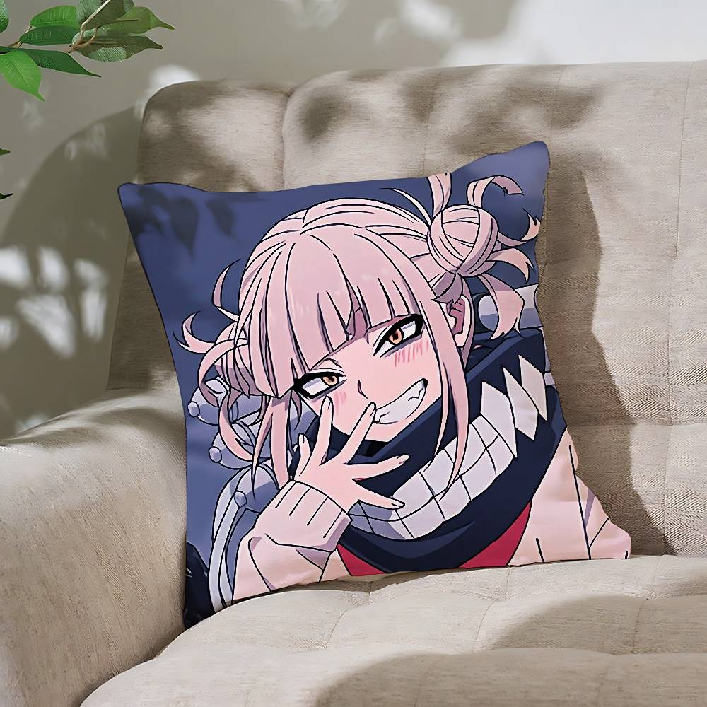 Cute Anime-Himiko TogaS Customizable Square Pillowcases, Stylish And Soft, Perfect For Beds, Cars, And Sofas.