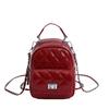 Schoolbag Rhombus Chain Backpack Women's Fashion Niche Design Sense Casual Korean Version Light Shopping Outdoor Mini Backpack