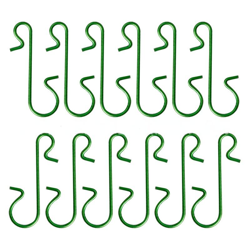 50/100Pcs S-Shaped Christmas Hook DIY Xmas Tree Pendant Christmas Decoration Doll Hook For Home Party Baby Bedroom Accessories